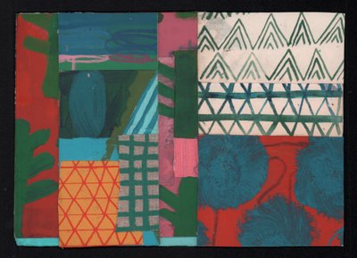Mycelium, 2023 (pintura e colagem) de David Shillinglaw