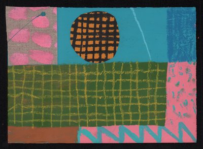 Sky Line Lawn, 2023 (pintura e colagem) de David Shillinglaw
