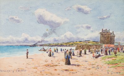 Castelo de Broughty (aguarela) de David Small