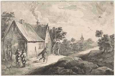 Aldeia camponesa com figuras de David Teniers (II)