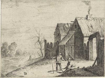 Dois fazendeiros em conversa de David Teniers (II)