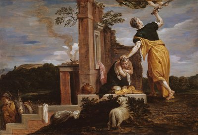 Sacrifício de Isaac de Abraão, 165456. de David Teniers II