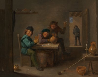 Camponeses em uma Taverna, c. 1633. de David Teniers II