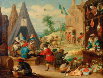 Affenfest de David Teniers the Younger