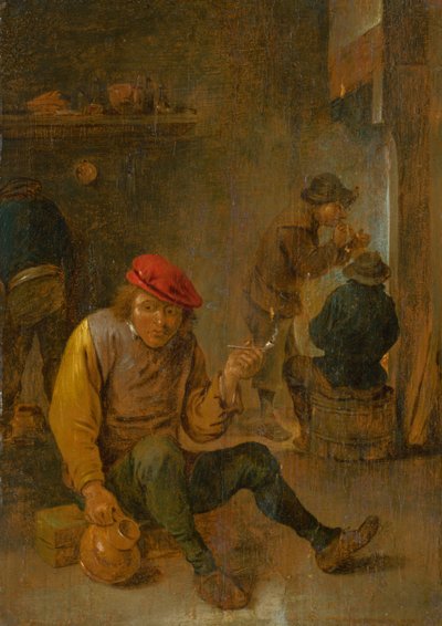 Um fumante, c. 1650 de David Teniers the Younger