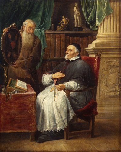 Retrato do bispo António Triest e do seu irmão Eugénio, capuchinho de David Teniers the Younger