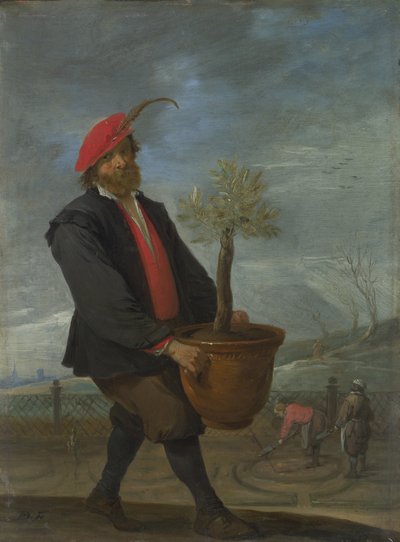 Primavera Da série The Four Seasons, c. 1644 de David Teniers the Younger