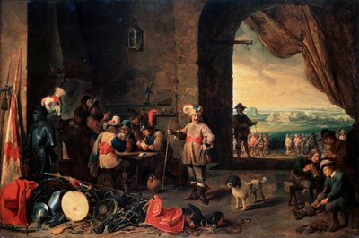 A sala da guarda, 1642 de David Teniers the Younger