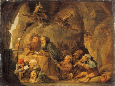 A Tentação de Santo António, c. 1650. de David Teniers the Younger
