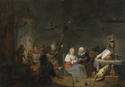 O sábado das bruxas de David Teniers the Younger