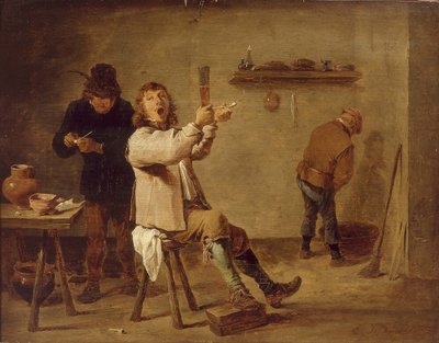 Os fumantes de David Teniers the Younger