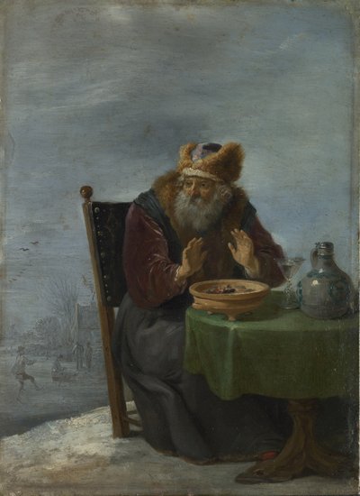 Inverno Da série The Four Seasons, c. 1644 de David Teniers the Younger