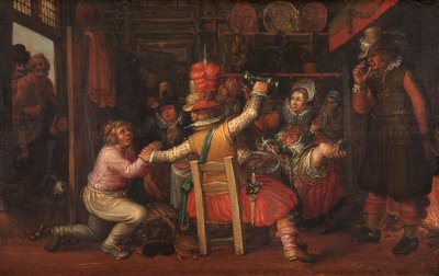 A dor do camponês de David Vinckboons (I) (workshop of)