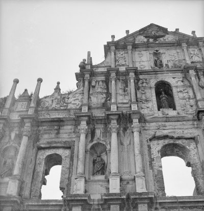A fachada das ruínas da Igreja de S. Paulo em Macau de David Watkin Waters