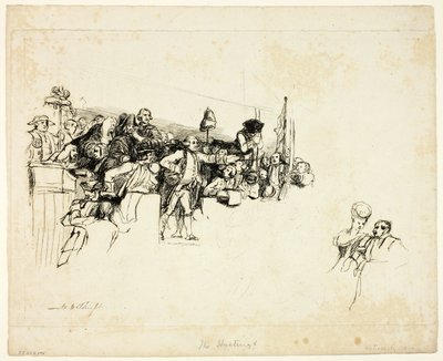 Charles James Fox nas audiências em Covent Garden de David Wilkie
