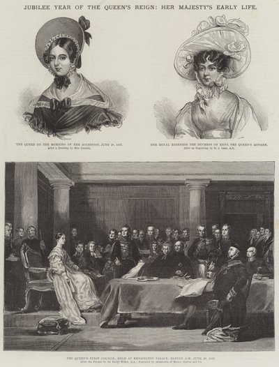 Jubileu do reinado da rainha, o início da vida de Sua Majestade de David Wilkie