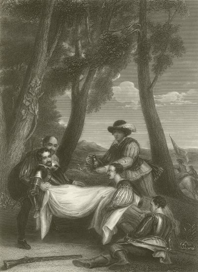 A morte de Sir Philip Sidney de David Wilkie