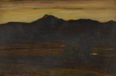 Ben Ledi, pôr do sol de David Young Cameron