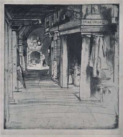 Rua Della Donna, c1900, 1925. de David Young Cameron