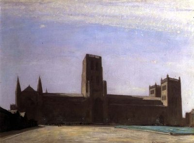 Catedral de Durham (óleo sobre tela) de David Young Cameron