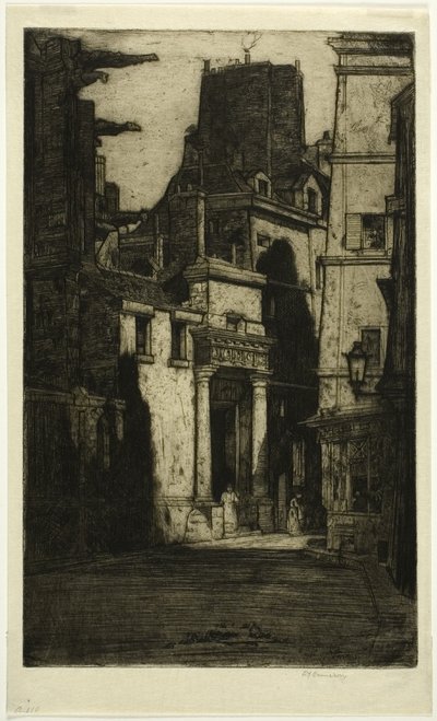Saint Gervais, Rue des Barres, placa quatro do Paris Set de David Young Cameron