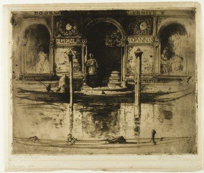 The Palace Doorway, placa 22 do North Italian Set de David Young Cameron