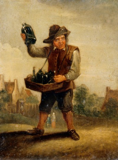 O Gosto, c.1800 (óleo sobre painel) de David the Younger (after) Teniers