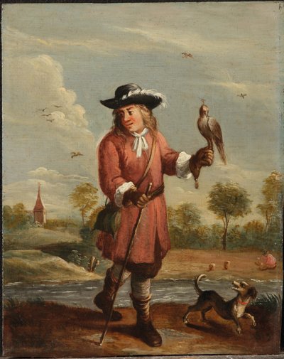 Uma Alegoria dos Quatro Elementos: Ar (óleo no painel) de David the Younger (follower of) Teniers