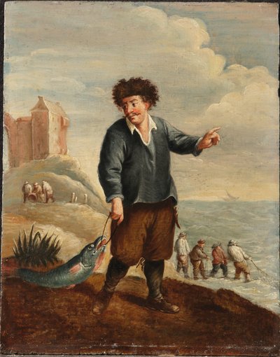 Uma Alegoria dos Quatro Elementos: Água (óleo sobre painel) de David the Younger (follower of) Teniers
