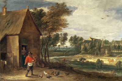 Uma paisagem do rio de David Teniers the Younger