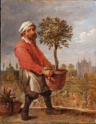 Uma alegoria das quatro estações: primavera de David Teniers the Younger