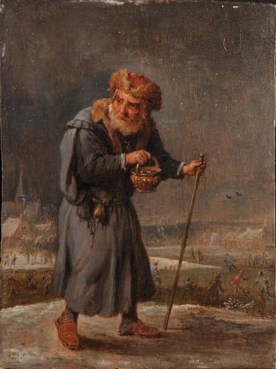 Uma alegoria das quatro estações: inverno de David Teniers the Younger