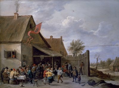 Kermis no dia de São Jorge de David Teniers the Younger