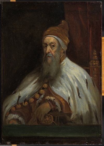 Retrato de um Doge (em homenagem a Jacopo Tintoretto (atribuído a)) de David Teniers the Younger