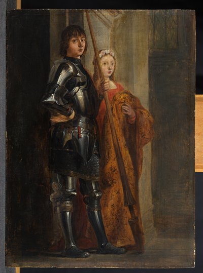 Santos Jorge e Cecília, depois de Antonello da Messina de David Teniers the Younger
