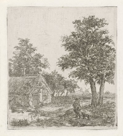 Caçador numa paisagem de David van der Kellen