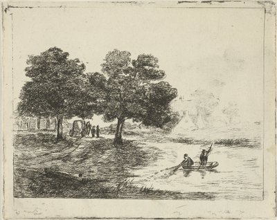 paisagem com pescadores de David van der Kellen