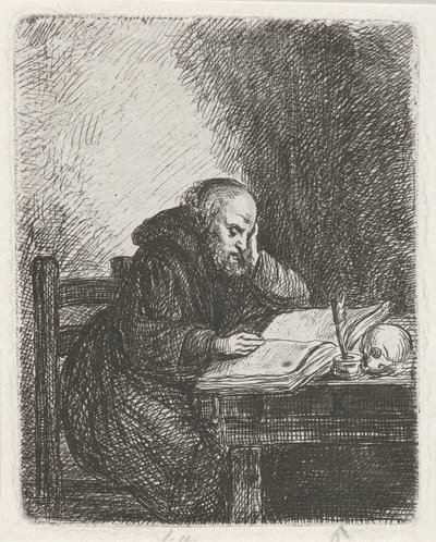 monge leitor de David van der Kellen