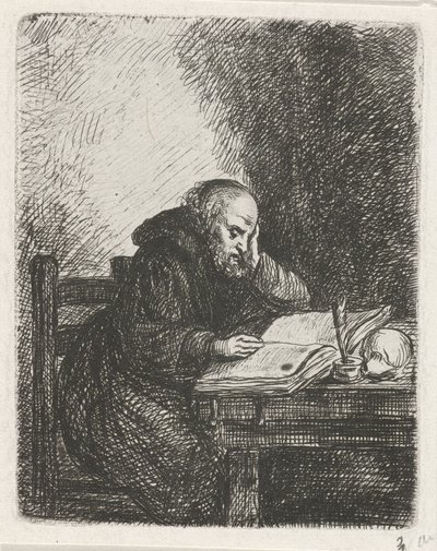 monge leitor de David van der Kellen