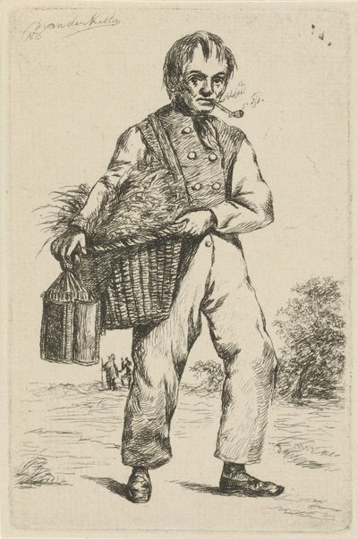 Dois homens em um jardim de David van der Kellen