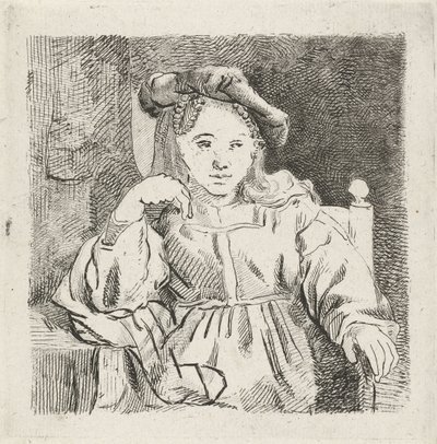 Menina sentada de David van der Kellen