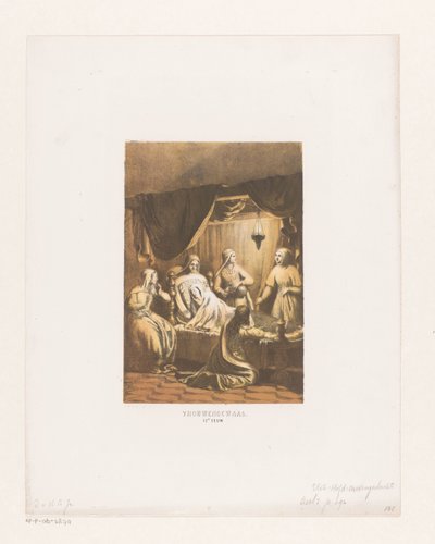 Fato dobrável, século XII vestes femininas. Século XII (título no objeto) de David van der Kellen