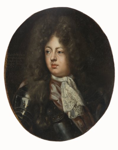 Le prince Charles (Karl) Philippe de Brunswick Lunebourg - Retrato de Charles Philipp (1669-1690), Príncipe de Brunswick-Lueneburg, de Krafft, David, von (1655-1724). Óleo sobre tela. Dimensão : 69,5x57 cm. Nationalmuseum Stockholm de David von Krafft