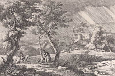 Placa 6: a Tempestade, 1743. de Davide Antonio Fossati