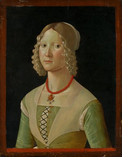 Selvaggia Sassetti nascido em 1470, ca. 1487-88. de Davide Ghirlandaio