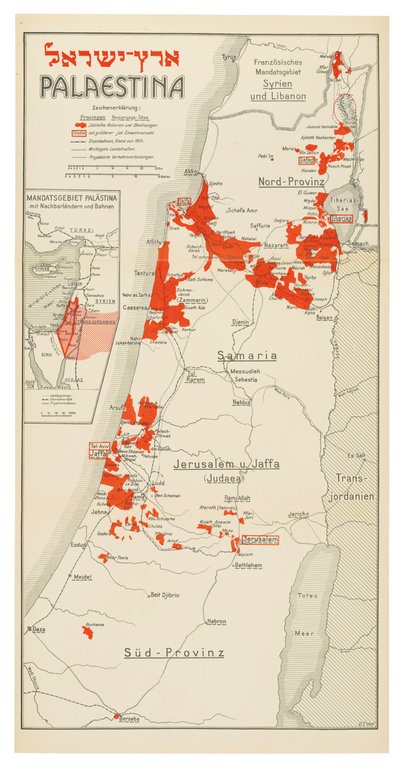 Mapa da Palestina de Davis Trietsch