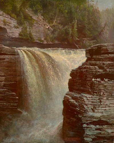 Trenton Falls Near Utica, New York 1873 (Óleo sobre tela) de De Witt Clinton Boutelle