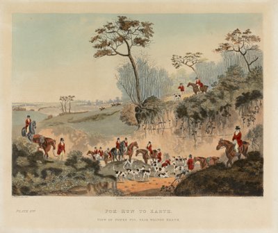 [Conjunto de quatro: (4) Fox run to Earth / View of Popes Pit, Near Walton Heath de Dean Wolstenholme
