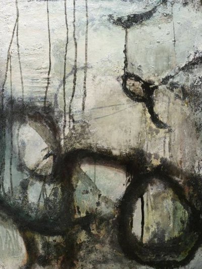 Fluxo abstrato envelhecido de Deb Chaney
