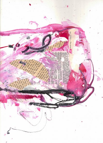 Abstrato Rosa Dinâmico de Deb Chaney